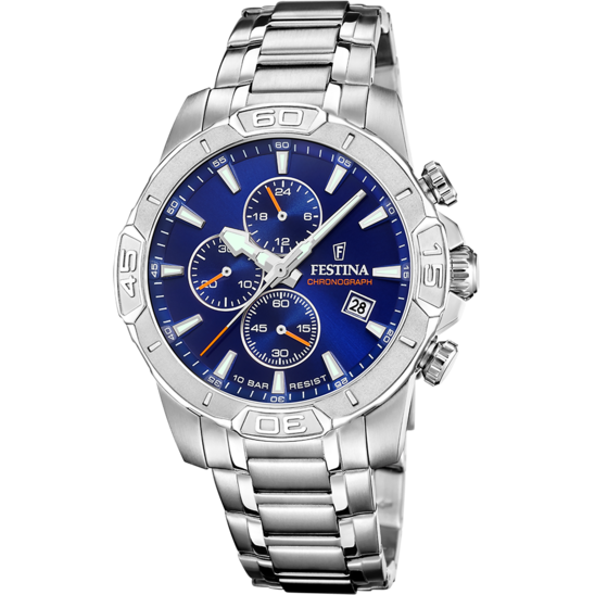 Festina RELOJ FESTINA TIMELESS CHRONOGRAPH F20704/2 AZUL CORREA DE ACERO INOXIDABLE 316L HOMBRE Últimos 2 días