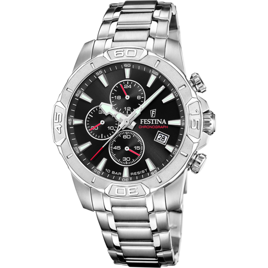 Festina RELOJ FESTINA TIMELESS CHRONOGRAPH F20704/3 NEGRO CORREA DE ACERO INOXIDABLE 316L HOMBRE Último día