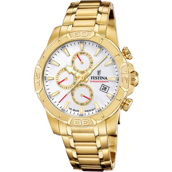 Festina RELOJ FESTINA TIMELESS CHRONOGRAPH F20705/1 BLANCO CORREA DE ACERO INOXIDABLE 316L HOMBRE Oferta especial de fábrica