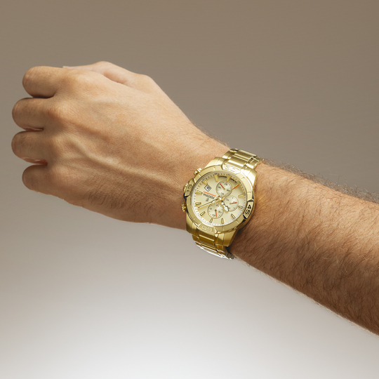 Festina RELOJ FESTINA TIMELESS CHRONOGRAPH F20705/2 BEIGE CORREA DE ACERO INOXIDABLE 316L HOMBRE Promoción trimestral