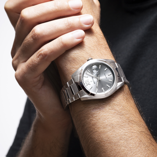 Festina RELOJ FESTINA ACERO CLÁSICO F20707/1 GRIS CORREA DE ACERO INOXIDABLE 316L HOMBRE Ahorra y exporta