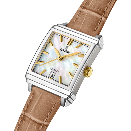 Festina RELOJ FESTINA ON THE SQUARE F20682/4 BEIGE CORREA DE CUERO MUJER Precio ultrabajo
