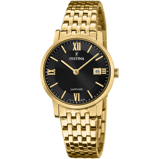 Festina RELOJ DE MUJER FESTINA SWISS MADE F20021/3 CON ESFERA NEGRA
