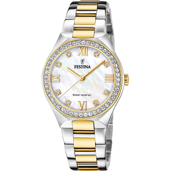 Festina FESTINA SOLAR ENERGY F20659/1 CREMA ACERO INOXIDABLE 316L MUJER En oferta