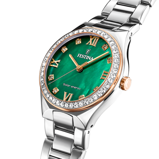 Festina FESTINA SOLAR ENERGY F20658/3 VERDE ACERO INOXIDABLE 316L MUJER Última moda