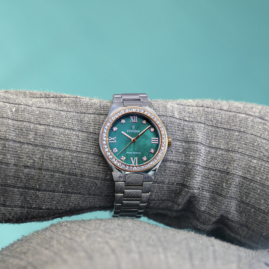 Festina FESTINA SOLAR ENERGY F20658/3 VERDE ACERO INOXIDABLE 316L MUJER Última moda
