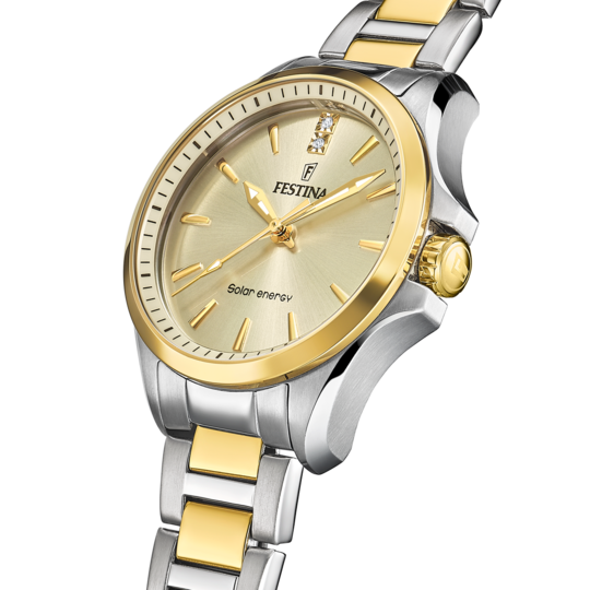 Festina FESTINA SOLAR ENERGY F20655/3 CHAMPAGNE ACERO INOXIDABLE 316L MUJER Grandes ahorros