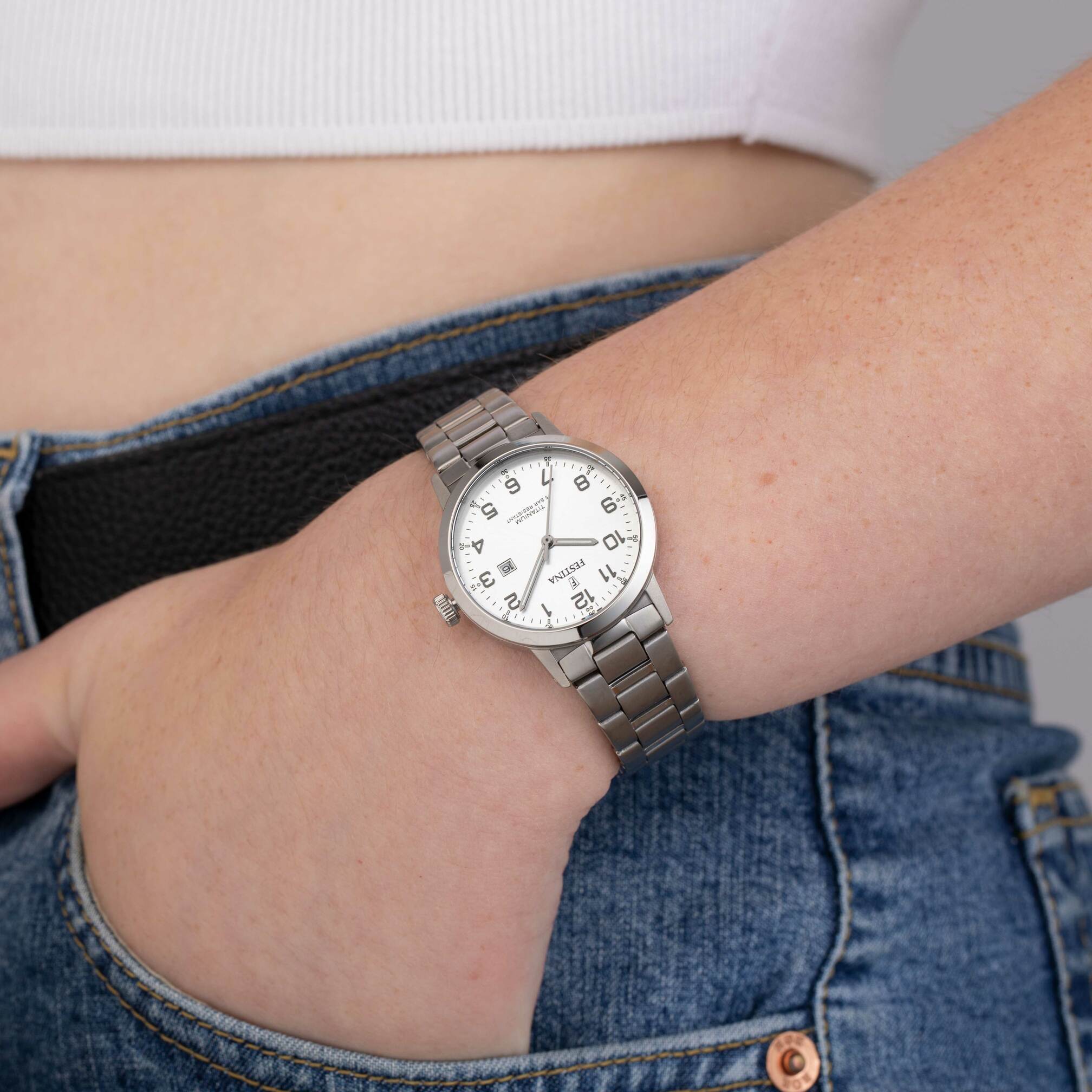 Festina RELOJ DE MUJER FESTINA TITANIUM F20436/1 CON ESFERA PLATEADA Rebajas de fin de temporada