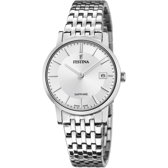 Festina RELOJ DE MUJER FESTINA SWISS MADE F20019/1 CON ESFERA PLATEADA Ofertas de temporada