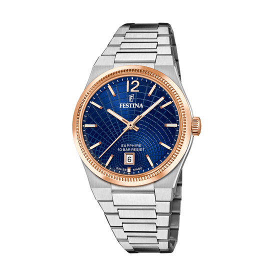 Festina RELOJ DE MUJER FESTINA SWISS MADE RIVÉ F20066/3 AZUL Rebajas baratas