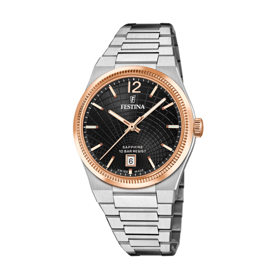 Festina RELOJ DE MUJER FESTINA SWISS MADE RIVÉ F20066/4 NEGRO Rebajas de fábrica