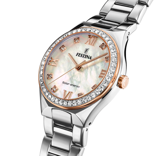Festina FESTINA SOLAR ENERGY F20658/1 CREMA ACERO INOXIDABLE 316L MUJER Ventas relámpago