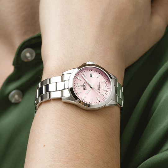 Festina RELOJ FESTINA SWISS MADE ACERO CLÁSICO F20049/3 ROSA CORREA DE ACERO INOXIDABLE 316L MUJER Ahorra y exporta