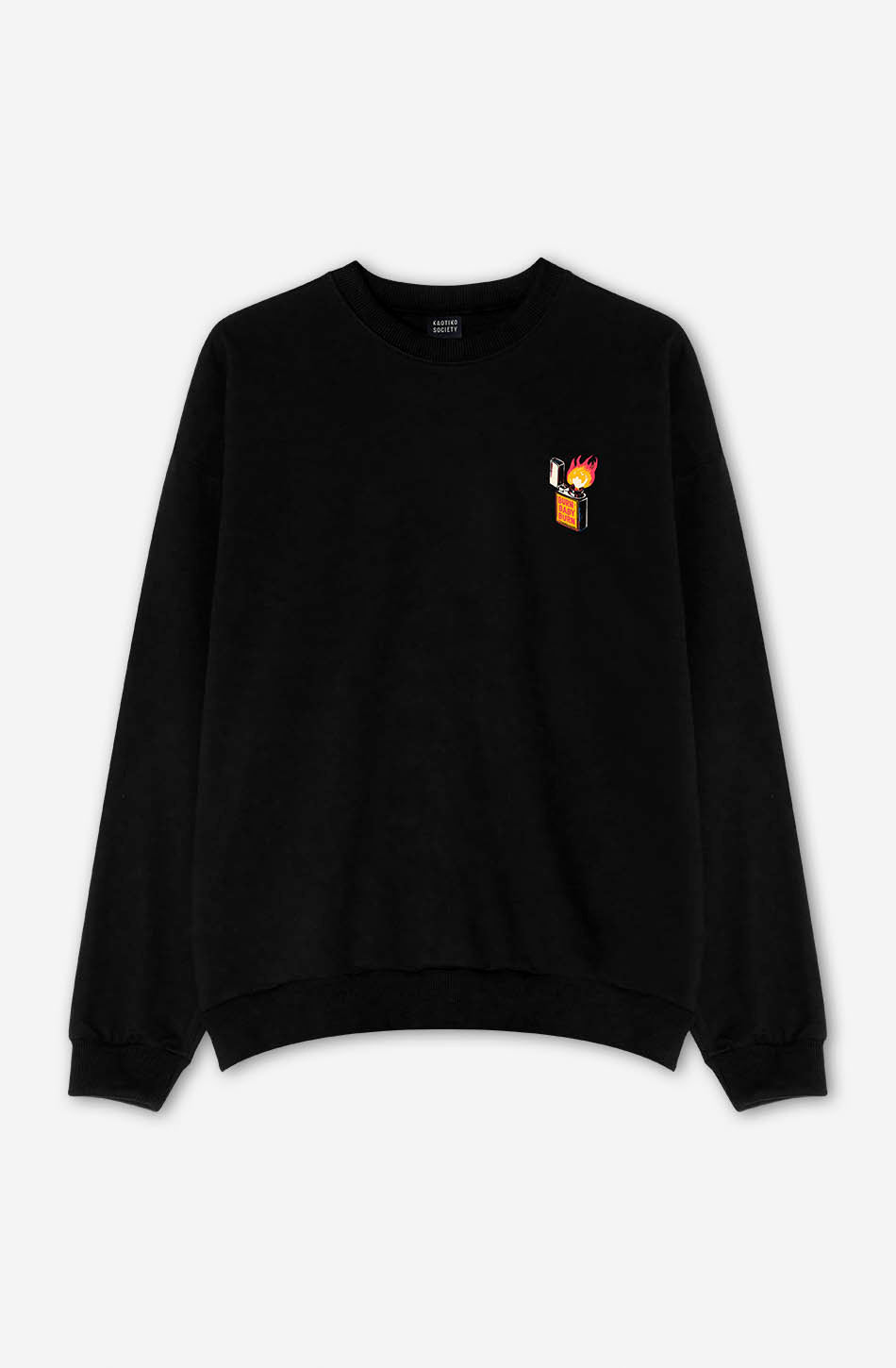 ﻿kaotiko Sudadera Washed Unknown Trip Black Descuento
