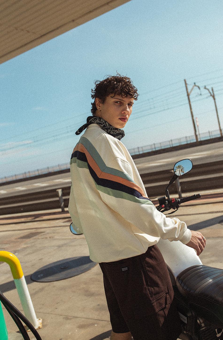 kaotiko Sudadera Walker Ivory / Steel Rebajas online