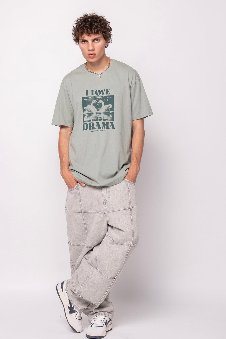 kaotiko Camiseta Washed Swans Green COMPRAR AHORA