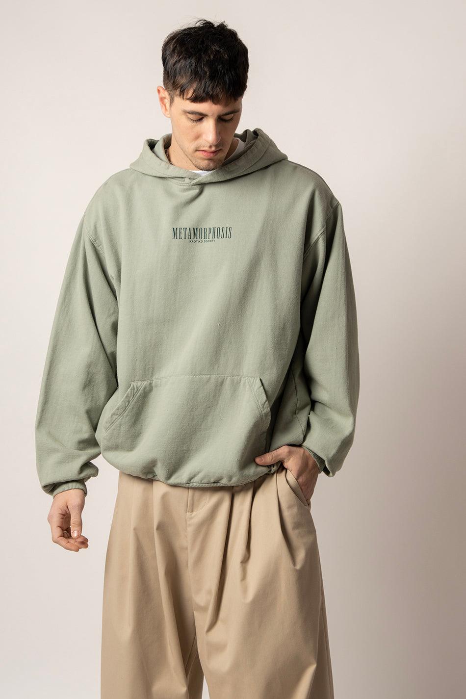 kaotiko Sudadera Washed Metamorphosis Light Green Promoción trimestral