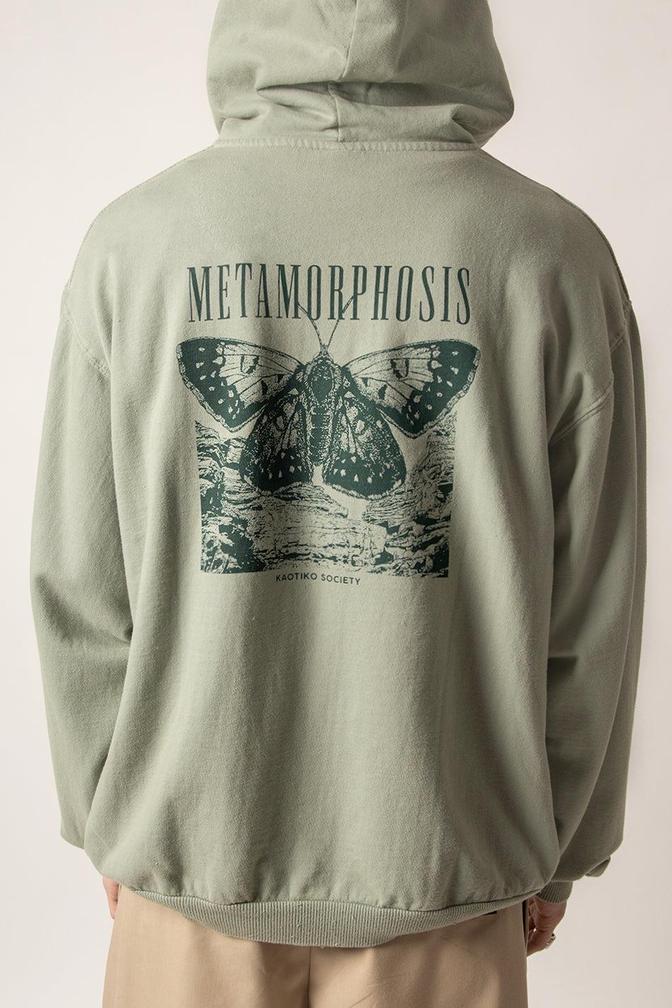 kaotiko Sudadera Washed Metamorphosis Light Green Promoción trimestral