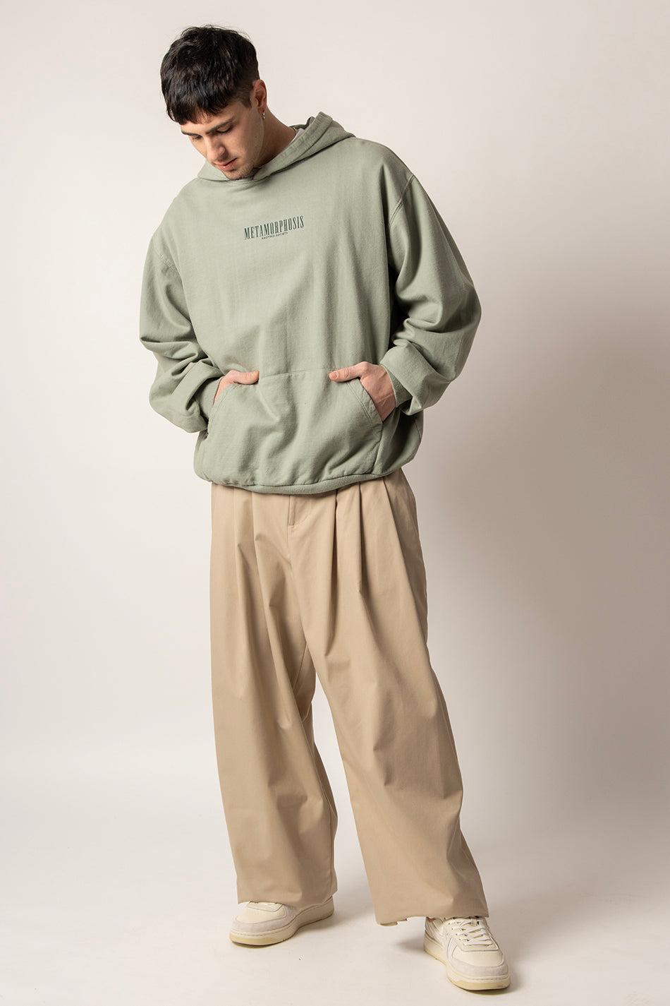 kaotiko Sudadera Washed Metamorphosis Light Green Promoción trimestral