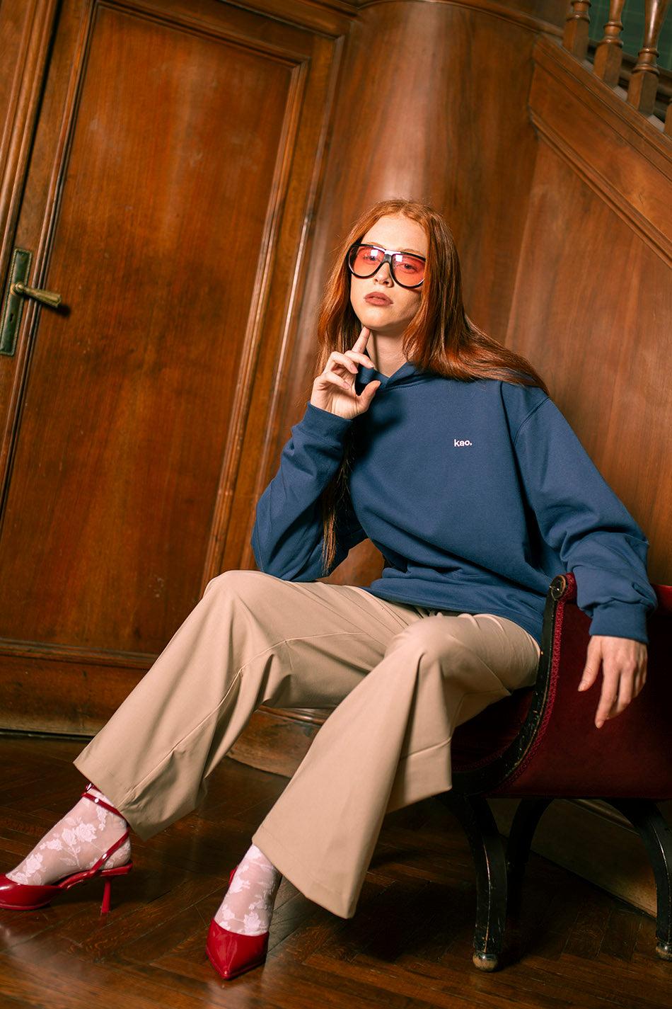 kaotiko Sudadera Ebert Navy Tienda de fábrica