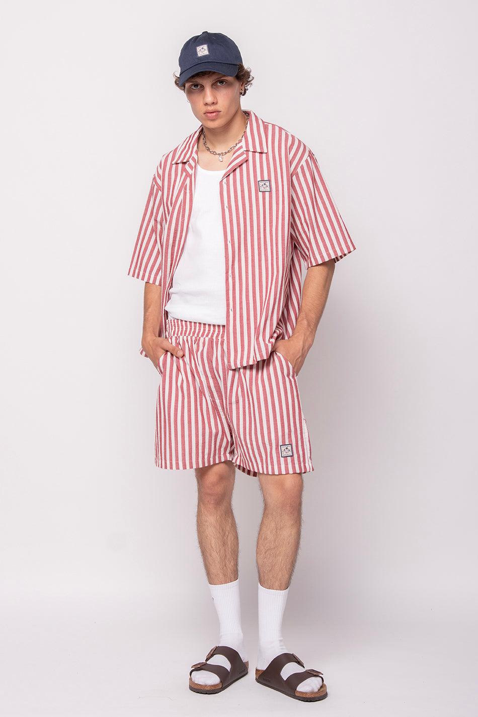 kaotiko Camisa Red Ivory Stripes Sumo Grandes descuentos