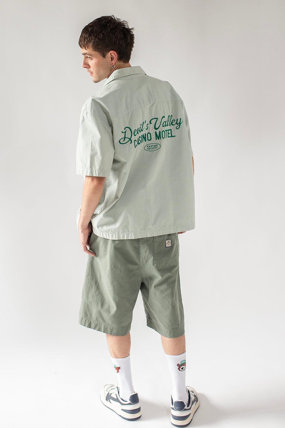 kaotiko Camisa Fuels Devils Valley Pearl Gray Envío internacional gratuito