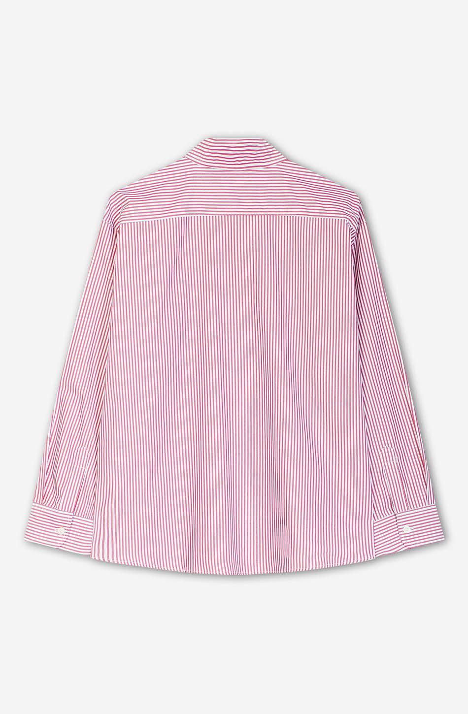 kaotiko Camisa Stripe Hand Heart Kao Ivory/Red Tienda de fábrica