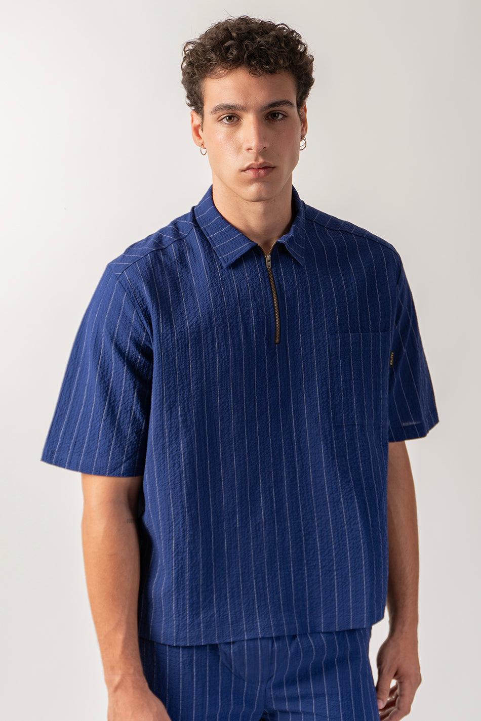 kaotiko Camisa Varadero Ink Half Zip En oferta
