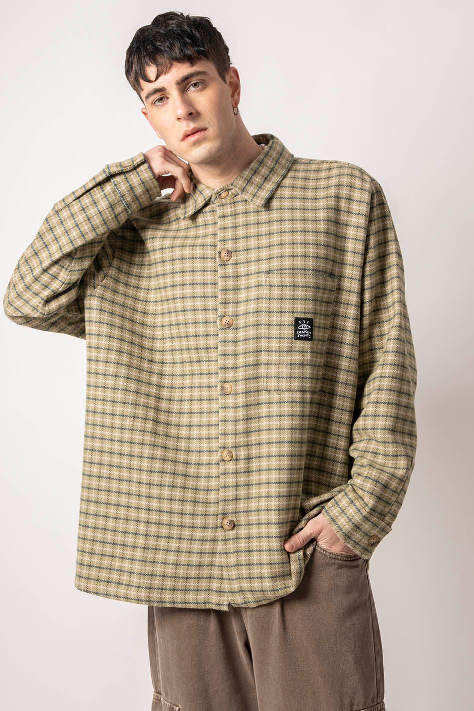 kaotiko Camisa Helsinki Checked Green Libre de impuestos