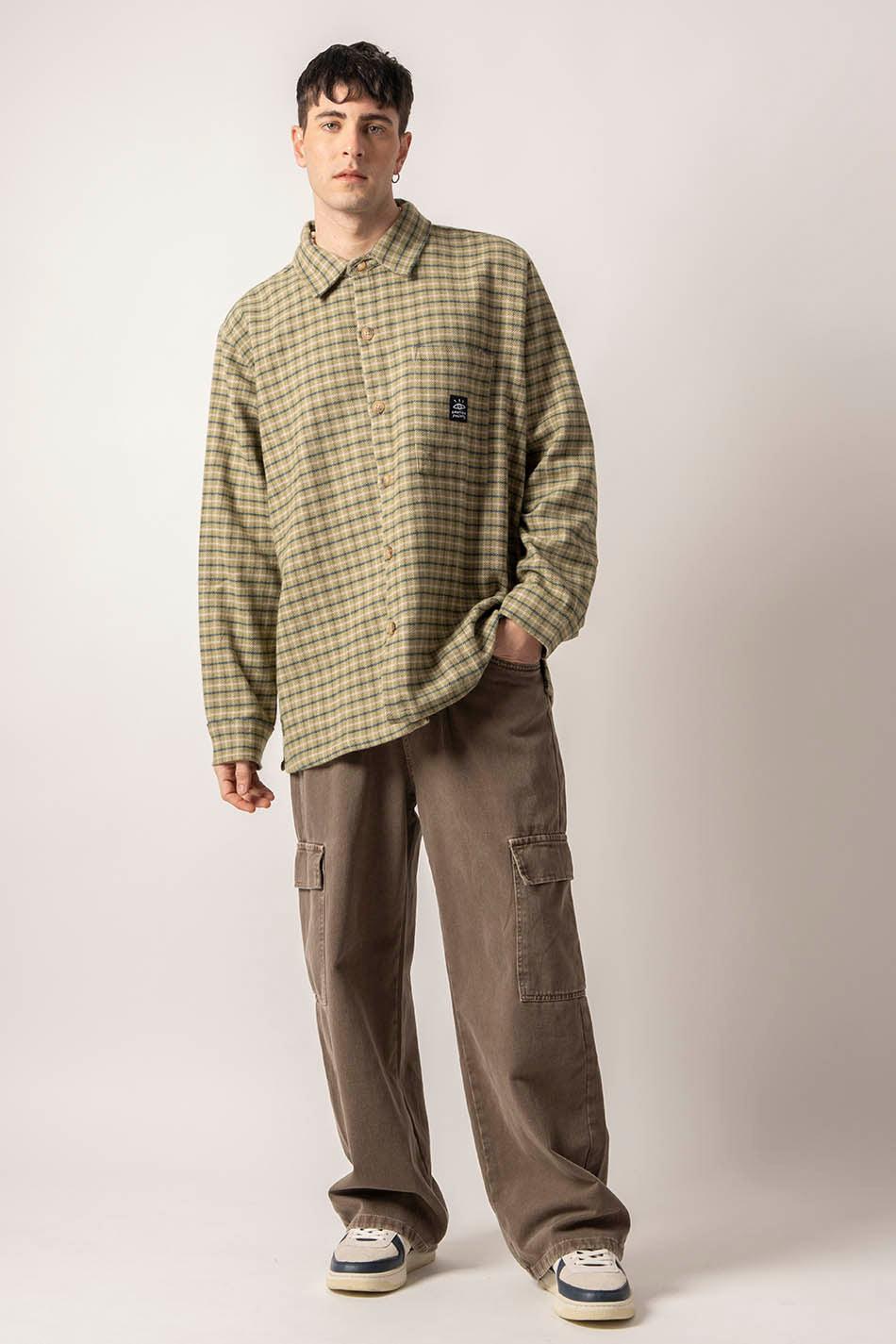 kaotiko Camisa Helsinki Checked Green Libre de impuestos