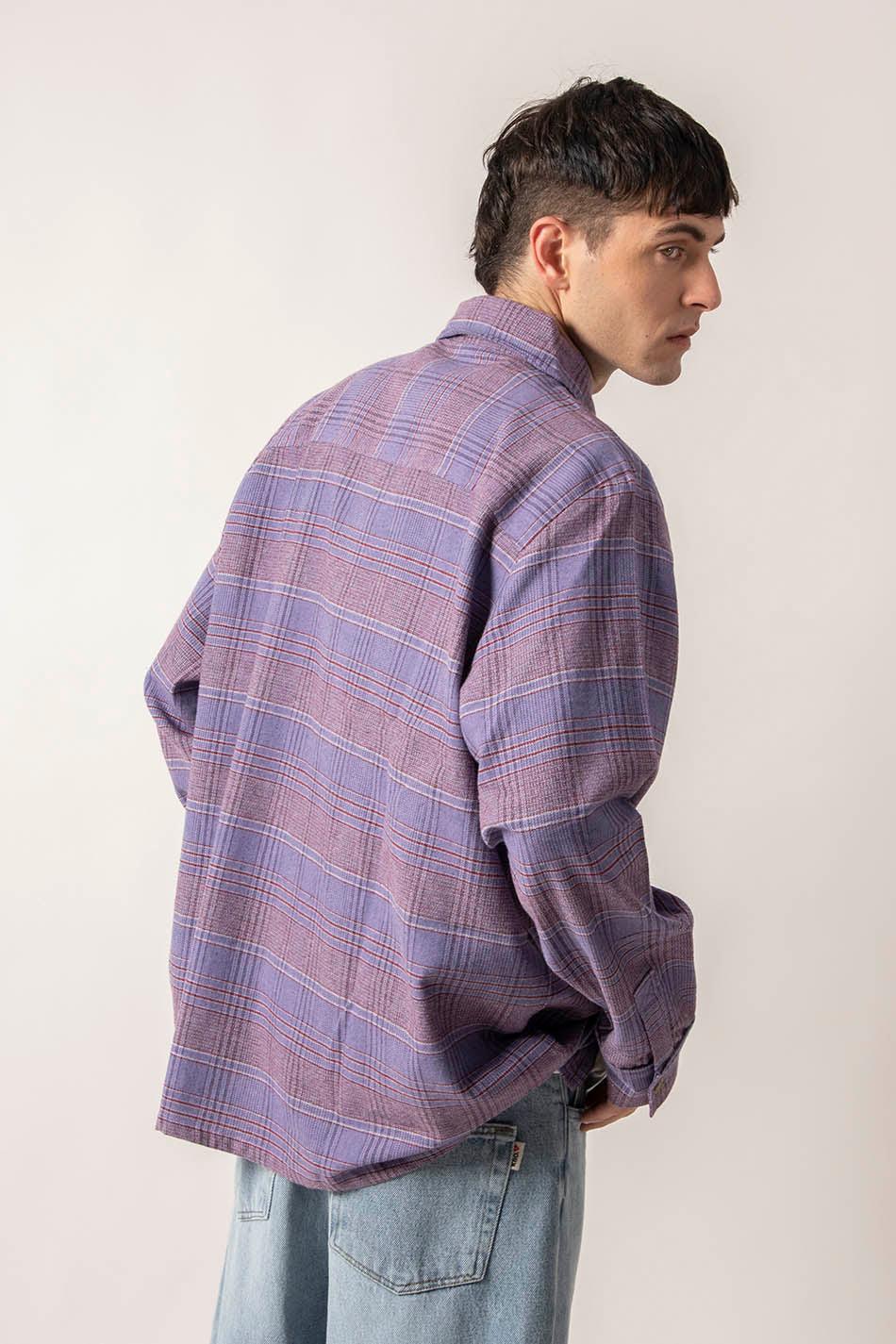 kaotiko Camisa Liverpool Checked Lilac Oferta exclusiva