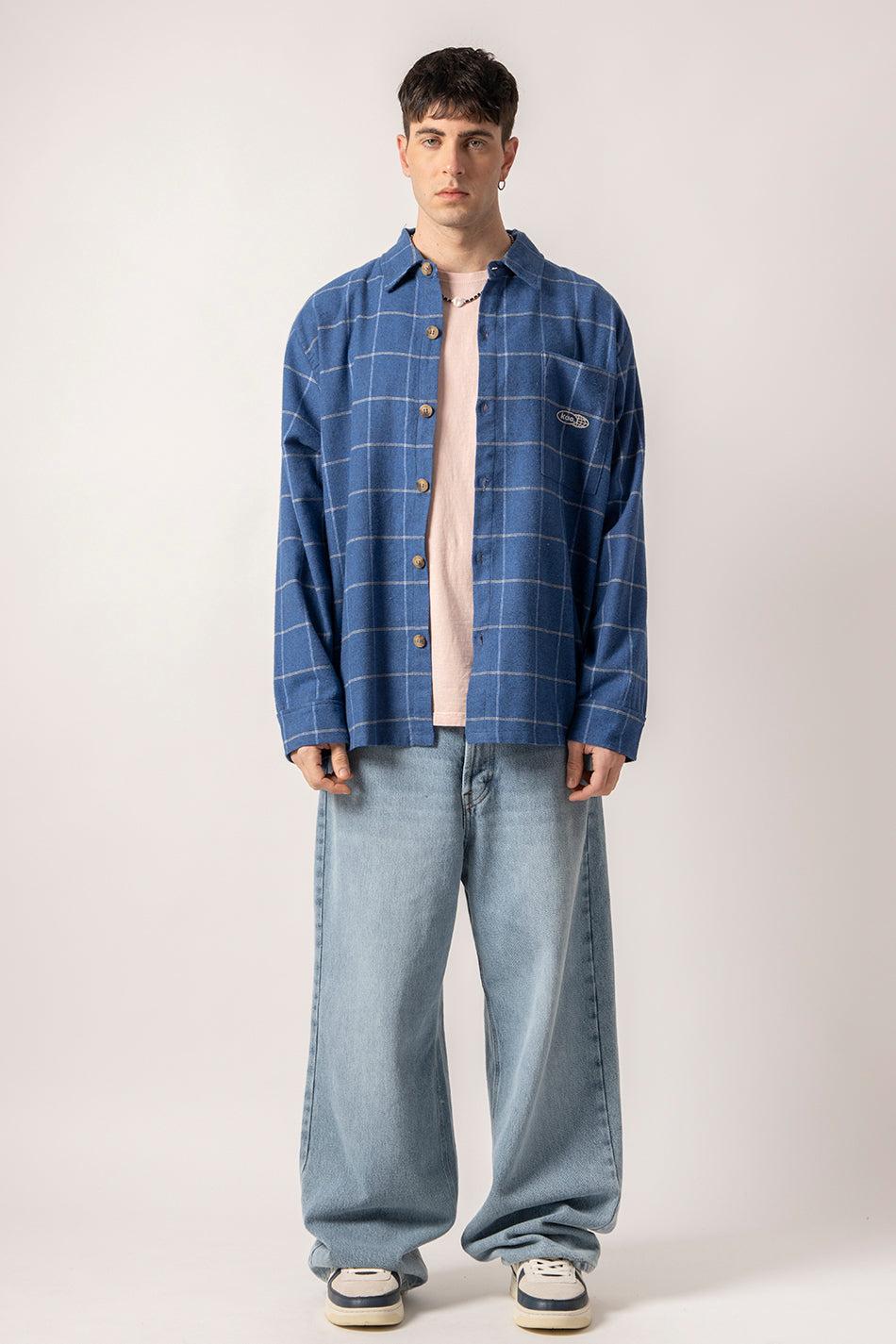 kaotiko Camisa Milton Checked Blue Última moda