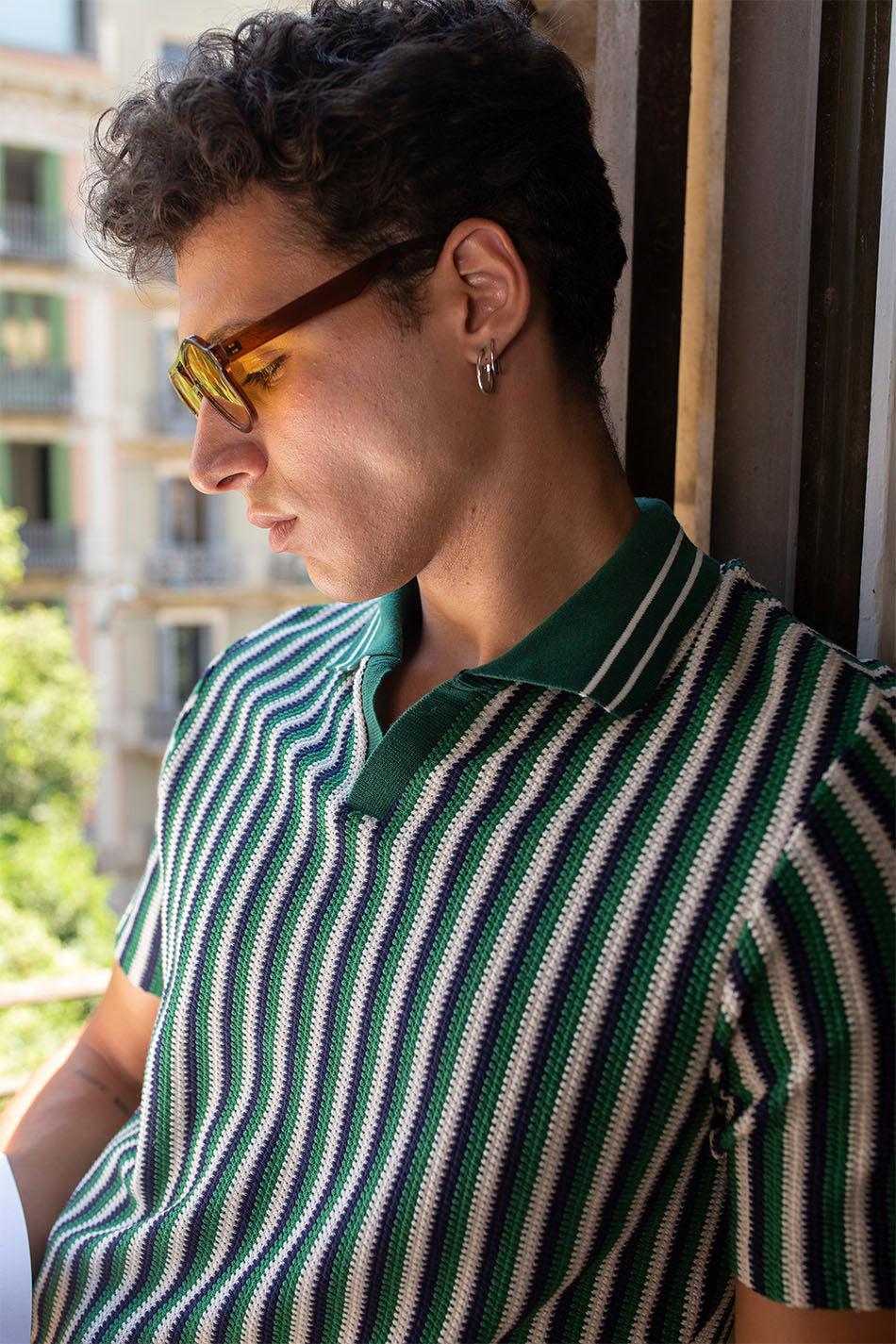 kaotiko Polo Striped Finn Grandes ahorros