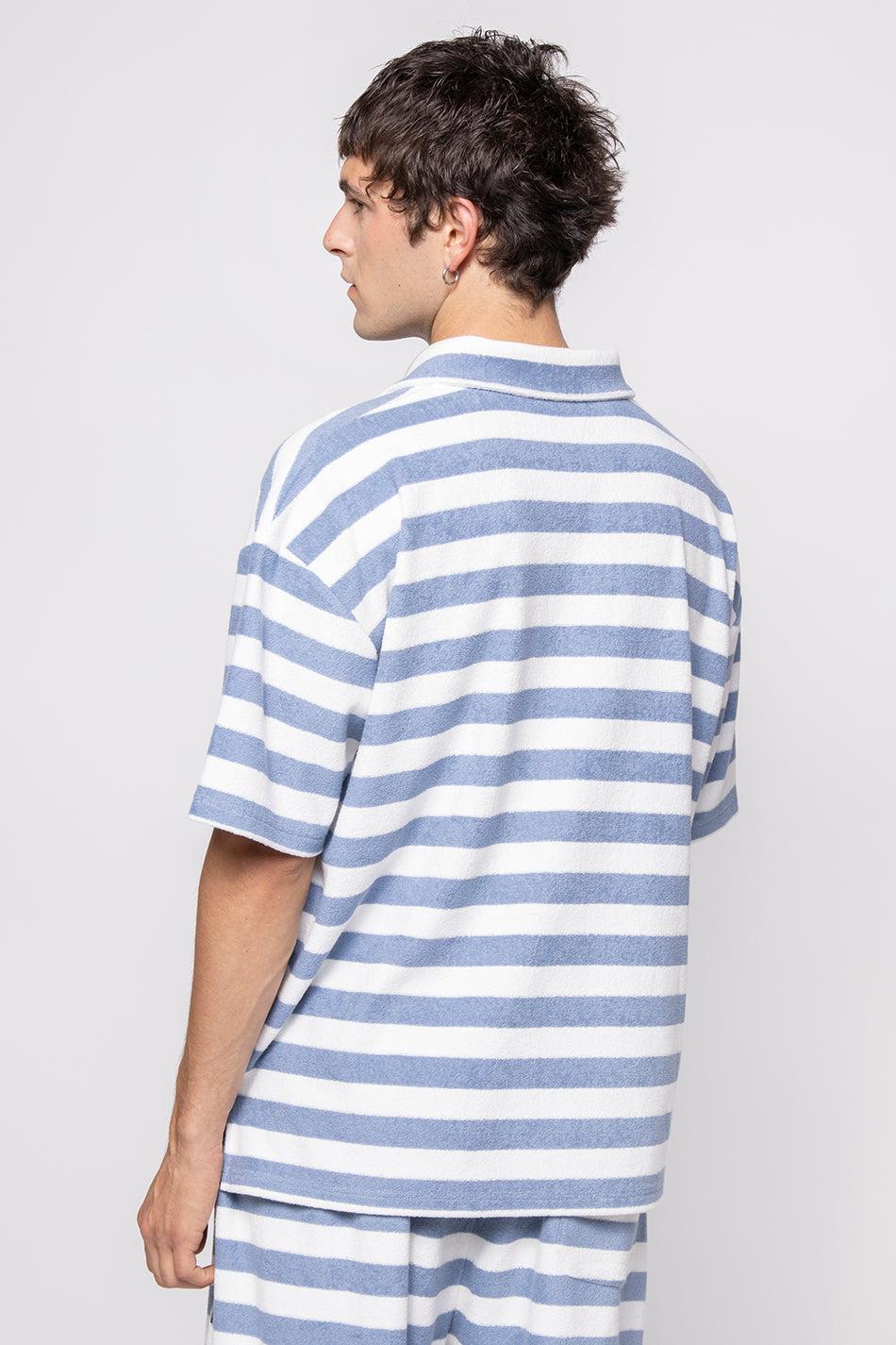 kaotiko Polo Towell Stripe Blue / White En línea