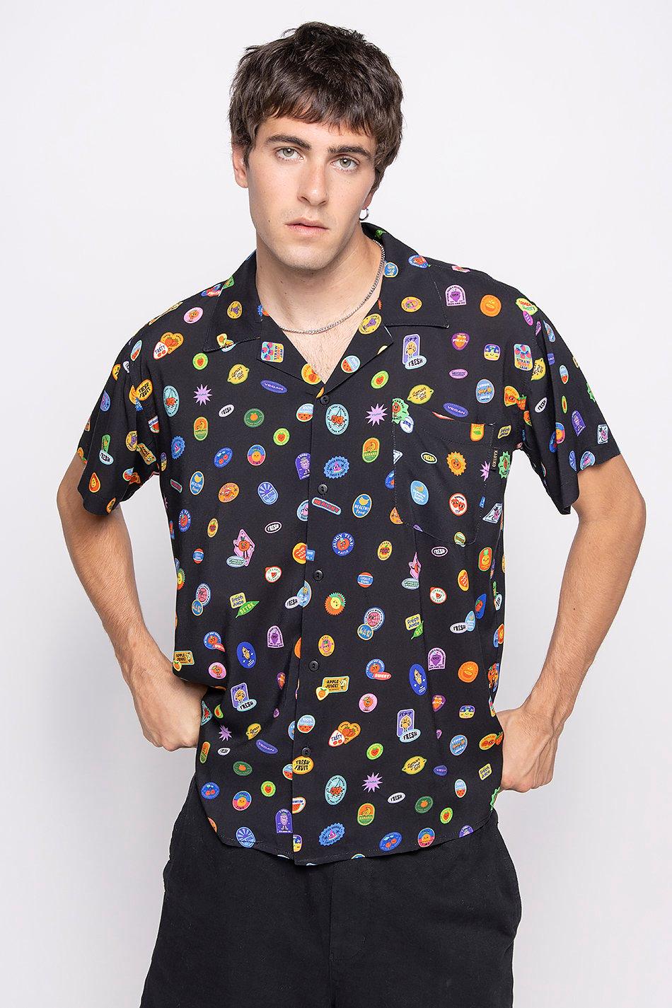 kaotiko Camisa Small Fruit Stickers Ofertas