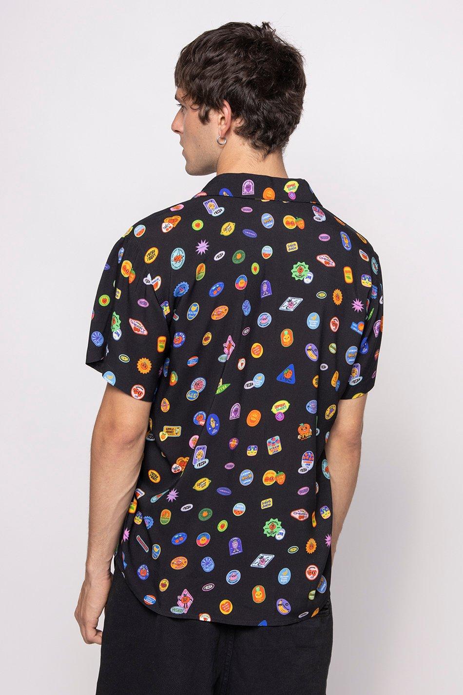 kaotiko Camisa Small Fruit Stickers Ofertas