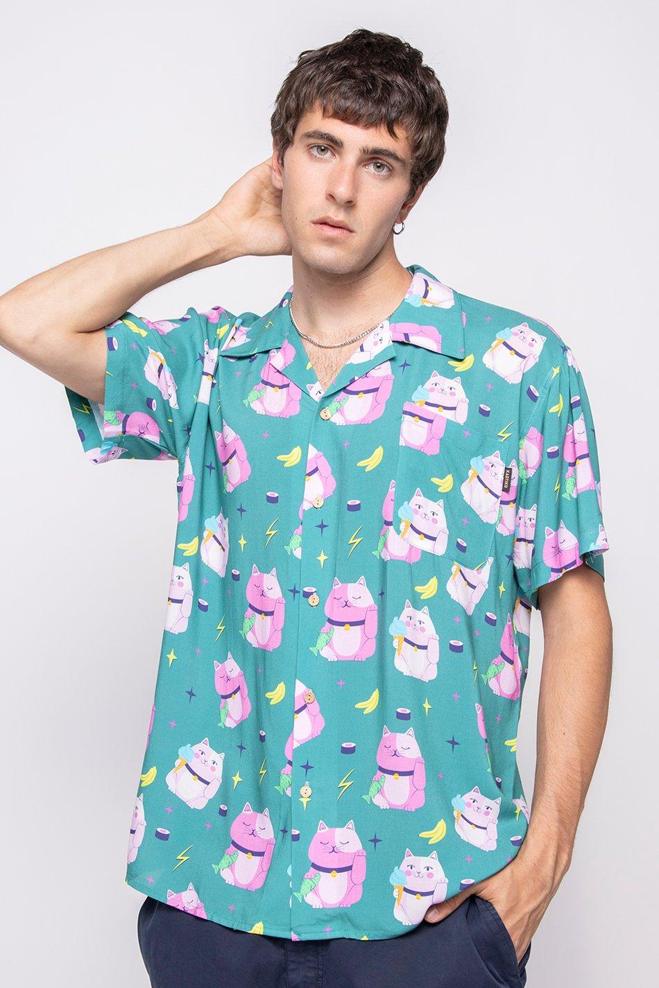 kaotiko Camisa Cats Chinese Jade Gran oferta