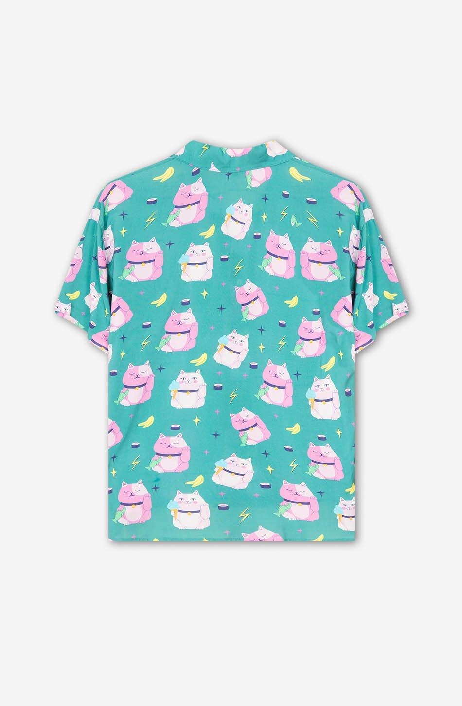 kaotiko Camisa Cats Chinese Jade Gran oferta