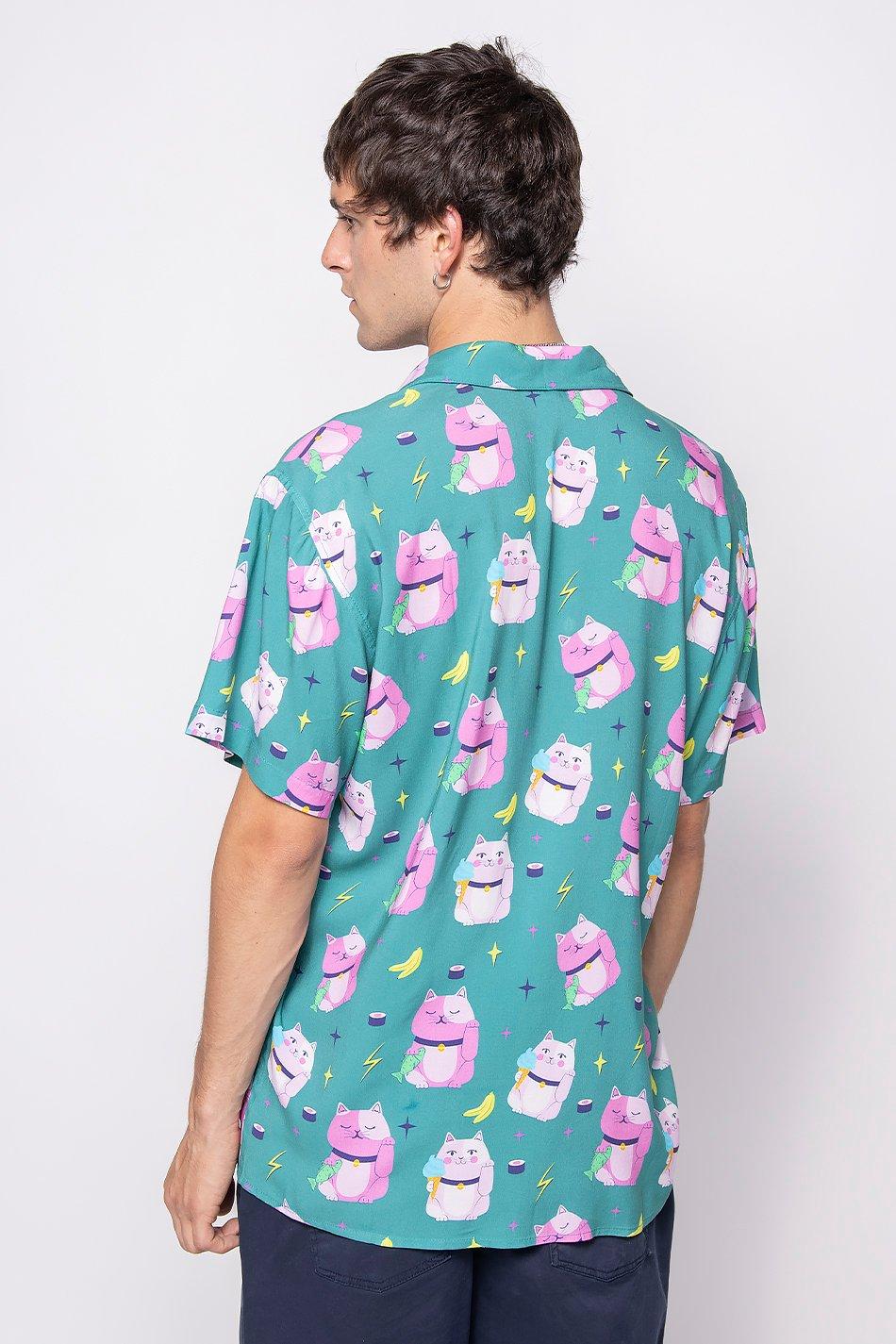 kaotiko Camisa Cats Chinese Jade Gran oferta