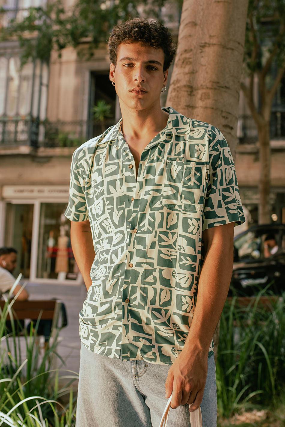 kaotiko Camisa Nature Abstract Tienda