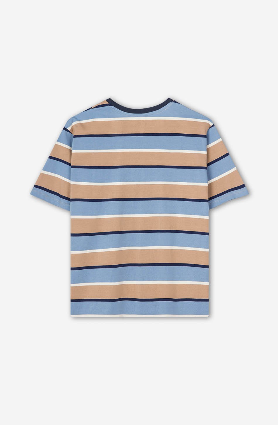 kaotiko Camiseta Keane Stripes Blue/ Hazelnuts Rebajas online