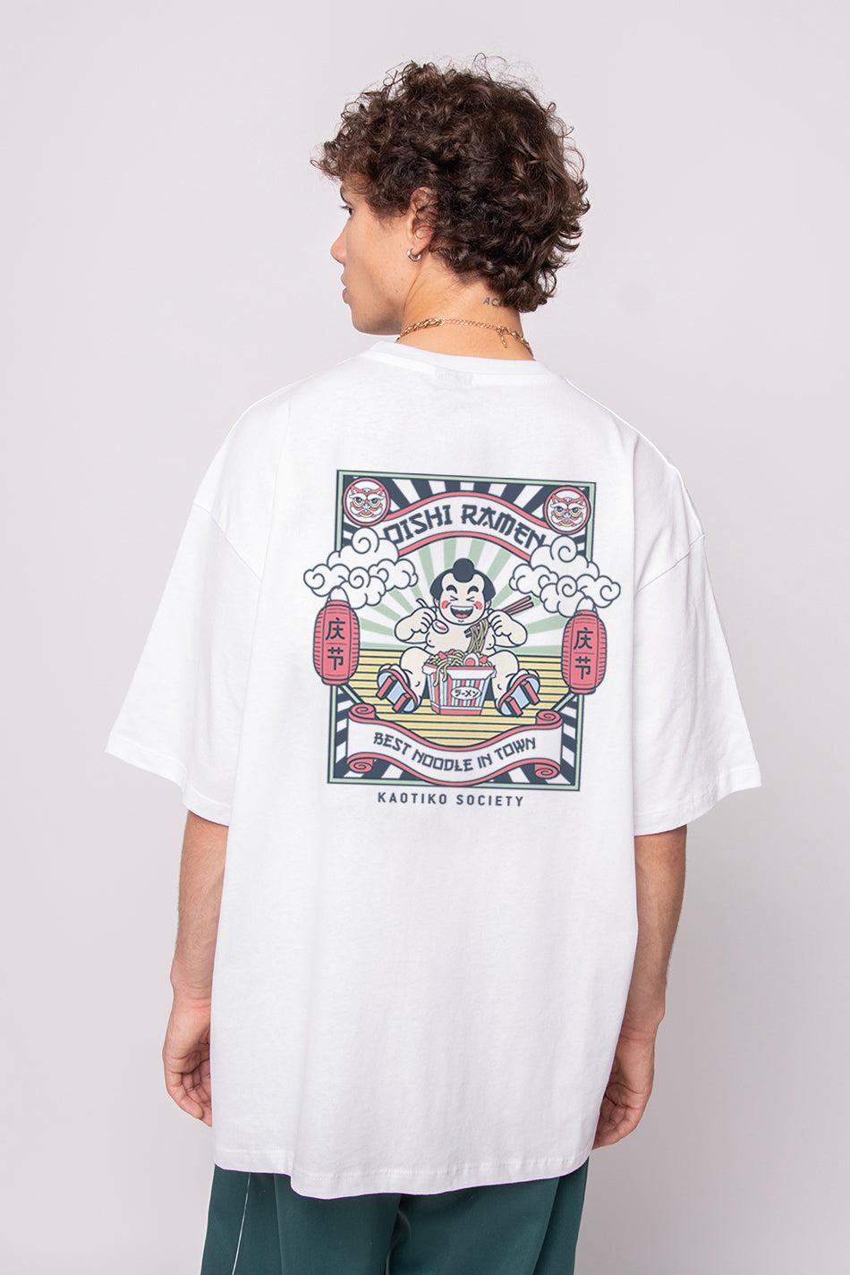 kaotiko Camiseta Organic Cotton Oishi Ramen White Envío gratis