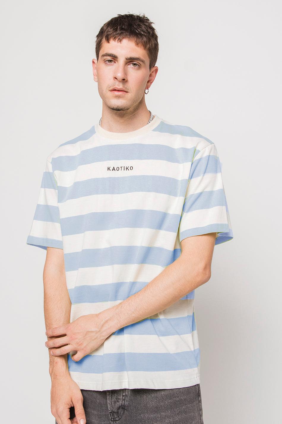 kaotiko Camiseta Niall Stripes Orchid Lila Envío gratis