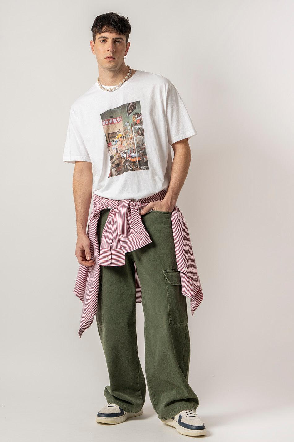 kaotiko Camiseta Washed Takayama White ÚLTIMAS EDICIONES