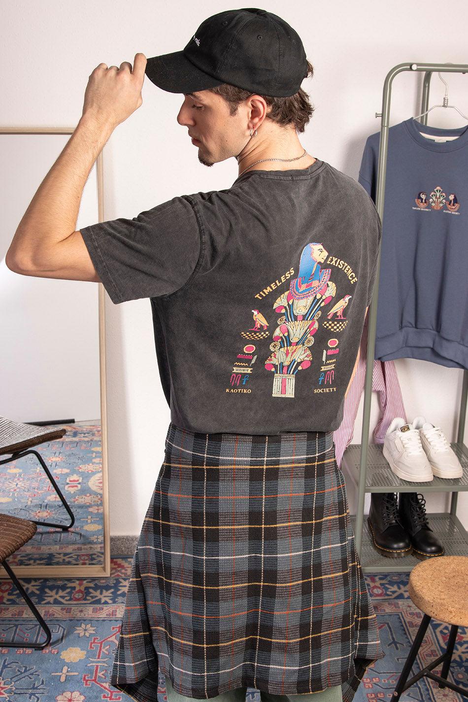 kaotiko Camiseta Washed Timeless Existence Black Últimos 2 días