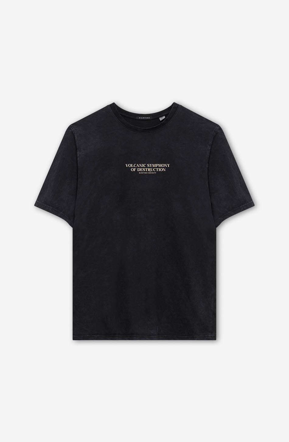 kaotiko Camiseta Washed Volcanic Symphony Black Último día