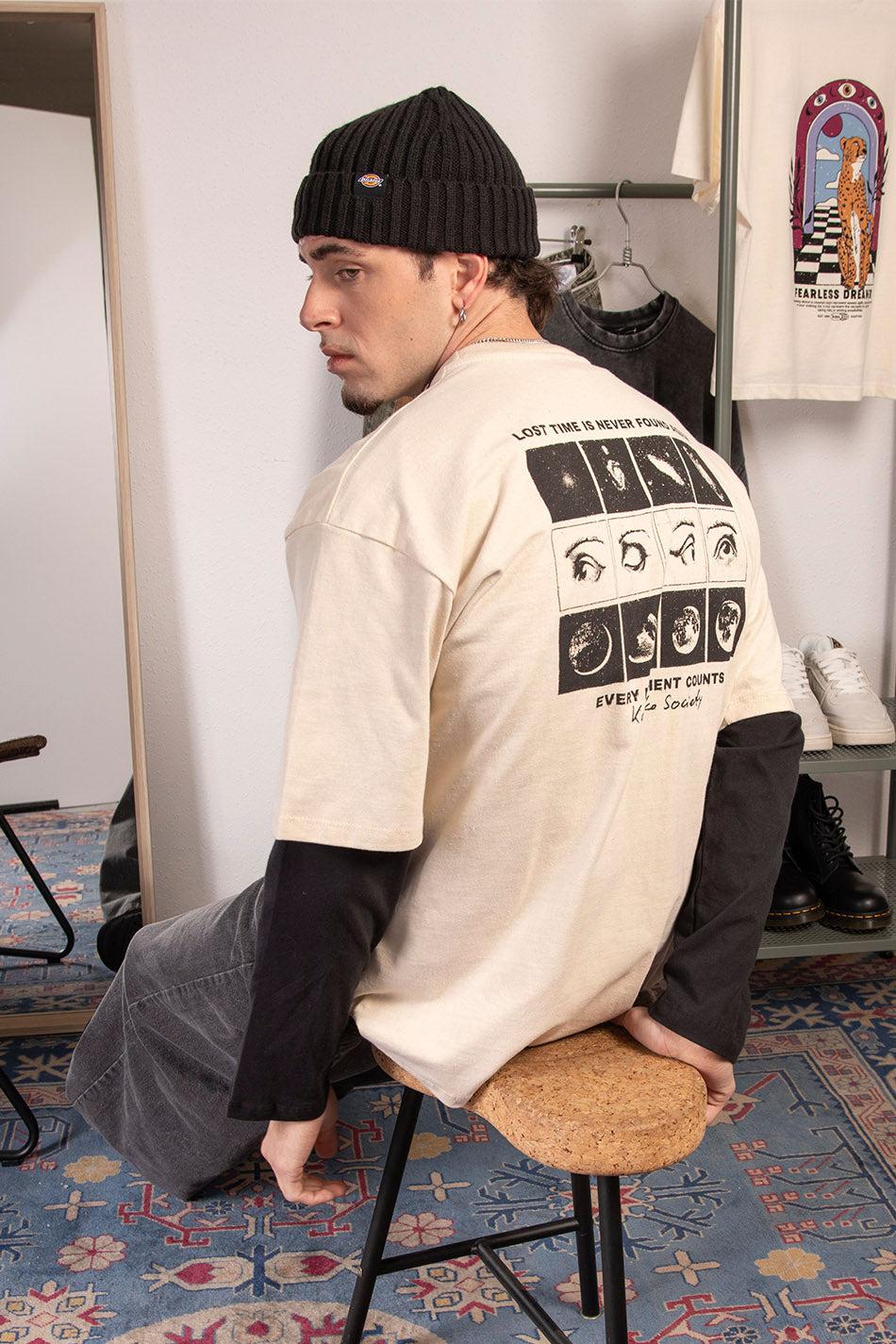 kaotiko Camiseta Phases Eye Stone Liquidación