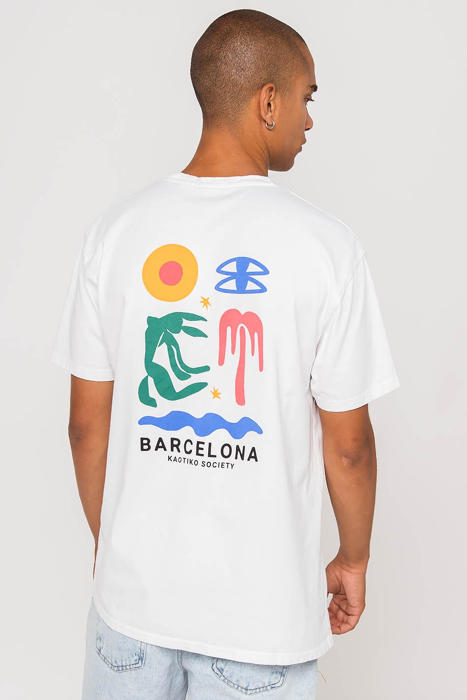 kaotiko Camiseta Washed Barcelona Limitado a 3 días