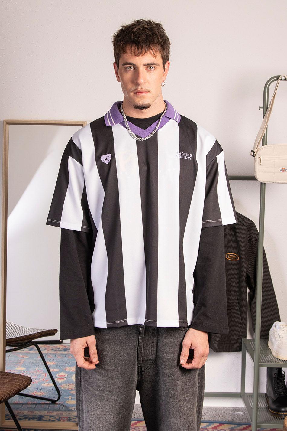 kaotiko Polo Soccer Black/ White Love My Drama Ahorra y exporta