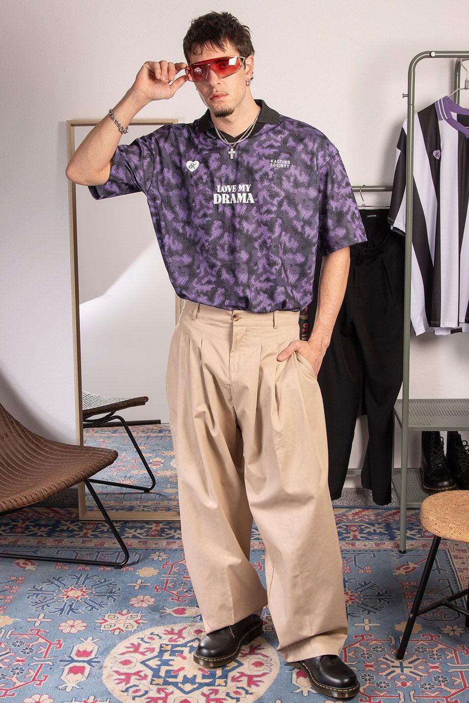 kaotiko Polo Soccer Love My Drama Purple Precios de Black Friday